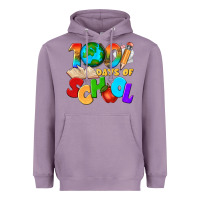 Lavender 100 days of school Heavyweight Hoodie - texasbilliewilder