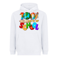 White 100 days of school Heavyweight Hoodie - texasbilliewilder
