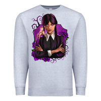 Heather Grey wednesday Premium Sweatshirt - Zillion Design Studio