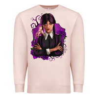 Pale Pink wednesday Premium Sweatshirt - Zillion Design Studio