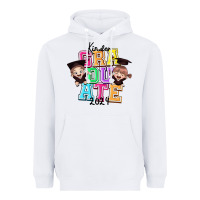 White kinder graduate 2024 Heavyweight Hoodie - texasbilliewilder