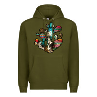 Army Green serape cactus Premium Hoodie - JahusDesignShop