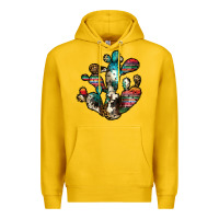 Lemon serape cactus Premium Hoodie - JahusDesignShop