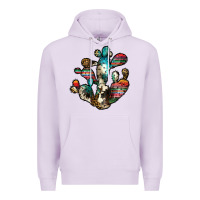 Lilac serape cactus Premium Hoodie - JahusDesignShop