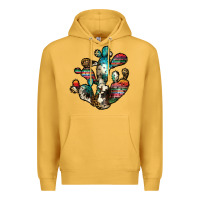 Mustard serape cactus Premium Hoodie - JahusDesignShop
