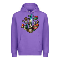 Purple serape cactus Premium Hoodie - JahusDesignShop