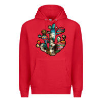 Red serape cactus Premium Hoodie - JahusDesignShop