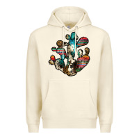 Sandshell serape cactus Premium Hoodie - JahusDesignShop