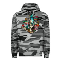 Slate Camo serape cactus Premium Hoodie - JahusDesignShop