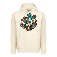 Tofu serape cactus Premium Hoodie - JahusDesignShop