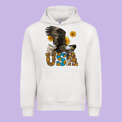 Western Usa Eagle Urban Hoodie Designed By Lillyallendesigns