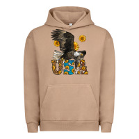 Pigment Burro Western Usa Eagle Urban Hoodie - LillyAllenDesigns