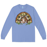 Colony Blue merino wool ram lily rainbow Long Sleeve Tee - BarkalooDesign
