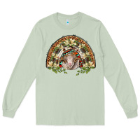 Matcha merino wool ram lily rainbow Long Sleeve Tee - BarkalooDesign