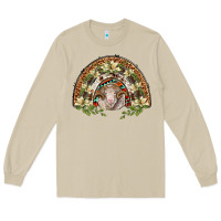 Mushroom merino wool ram lily rainbow Long Sleeve Tee - BarkalooDesign