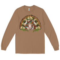 Toasted Coconut merino wool ram lily rainbow Long Sleeve Tee - BarkalooDesign