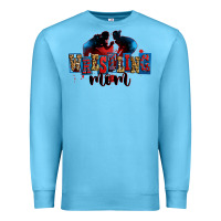 Ocean Blue wrestling mom Premium Sweatshirt - Zillion Design Studio