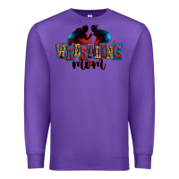 Purple wrestling mom Premium Sweatshirt - Zillion Design Studio