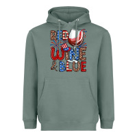 Sage red wine and blue Heavyweight Hoodie - Zillion Design Studio