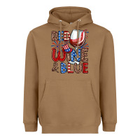 Toasted Coconut red wine and blue Heavyweight Hoodie - Zillion Design Studio