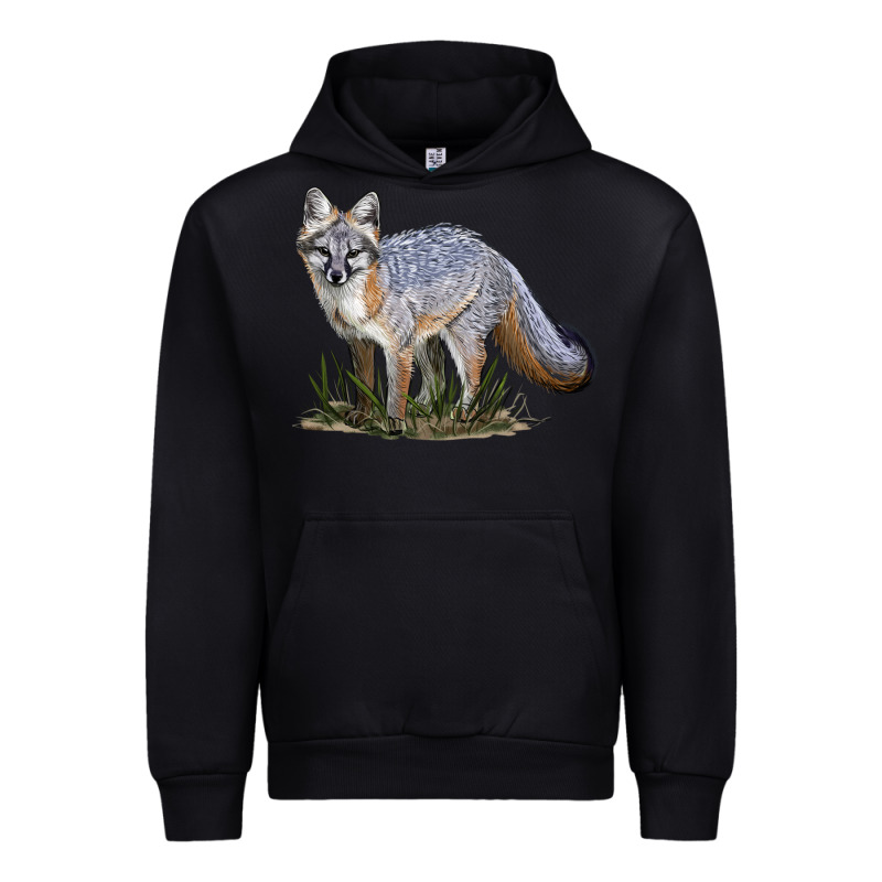 Gray Fox Urban Hoodie by LillyAllenDesigns | Teevron