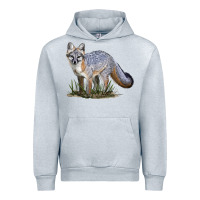 Heather Grey Gray Fox Urban Hoodie - LillyAllenDesigns