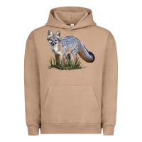 Pigment Burro Gray Fox Urban Hoodie - LillyAllenDesigns