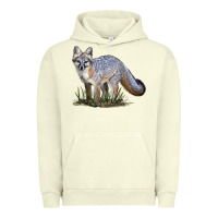 Pigment Pistachio Gray Fox Urban Hoodie - LillyAllenDesigns
