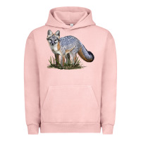 Pigment Salmon Gray Fox Urban Hoodie - LillyAllenDesigns