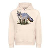 Sandshell Gray Fox Urban Hoodie - LillyAllenDesigns
