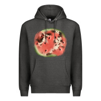 Charcoal Heather watermelon cowhide patch3 Premium Hoodie - JahusDesignShop