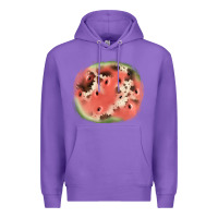 Purple watermelon cowhide patch3 Premium Hoodie - JahusDesignShop