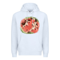 White watermelon cowhide patch3 Premium Hoodie - JahusDesignShop