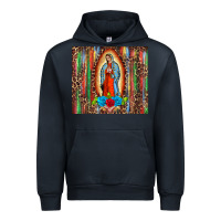 Navy our lady of Guadalupe serape Urban Hoodie - BarkalooDesign