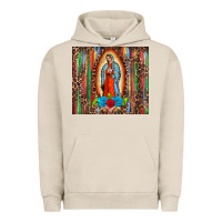 Pigment French Oak our lady of Guadalupe serape Urban Hoodie - BarkalooDesign