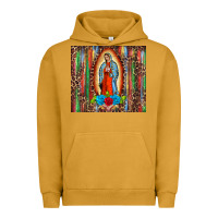 Pigment Peanut Butter our lady of Guadalupe serape Urban Hoodie - BarkalooDesign
