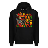Black dia de los muertos Premium Hoodie - AdoDesignShop