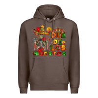 Coffee dia de los muertos Premium Hoodie - AdoDesignShop