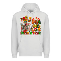 Dove Grey dia de los muertos Premium Hoodie - AdoDesignShop