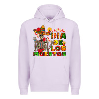 Lilac dia de los muertos Premium Hoodie - AdoDesignShop