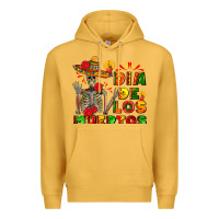 Mustard dia de los muertos Premium Hoodie - AdoDesignShop