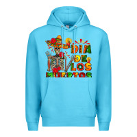 Ocean Blue dia de los muertos Premium Hoodie - AdoDesignShop