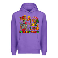 Purple dia de los muertos Premium Hoodie - AdoDesignShop