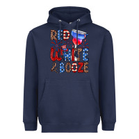 Navy red white and booze Heavyweight Hoodie - Zillion Design Studio