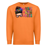 Carrot wife mom boss messy bun Premium Sweatshirt - Zillion Design Studio