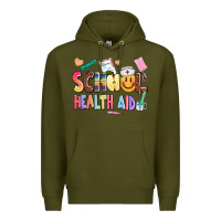 Army Green school healt aid Premium Hoodie - AdoDesignShop