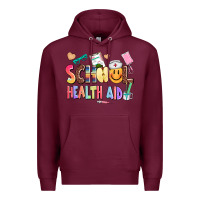 Burgundy school healt aid Premium Hoodie - AdoDesignShop
