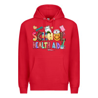 Red school healt aid Premium Hoodie - AdoDesignShop