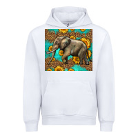 White western sunflowers elephant Urban Hoodie - LillyAllenDesigns