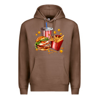 Chestnut hamburger potatoes and coke Premium Hoodie - AdoDesignShop